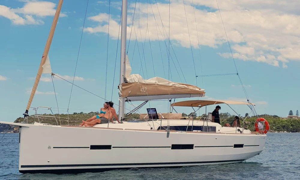 Charter our Dufour 412 yacht from Sydney By Sail Yacht Charter