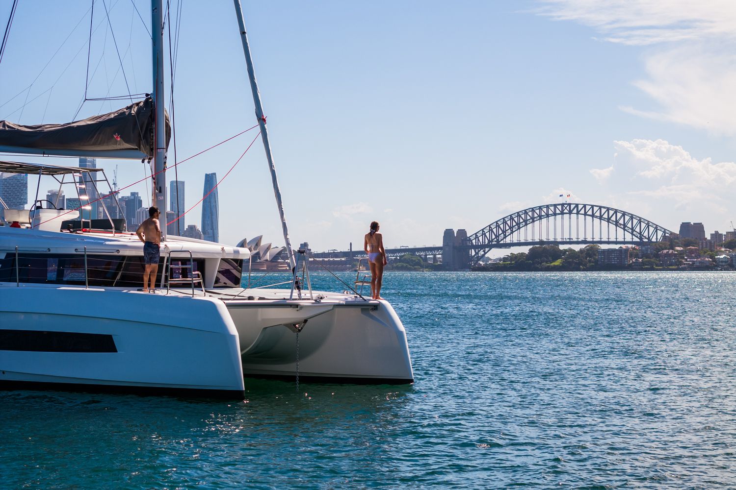 Private catamaran charter in Sydney